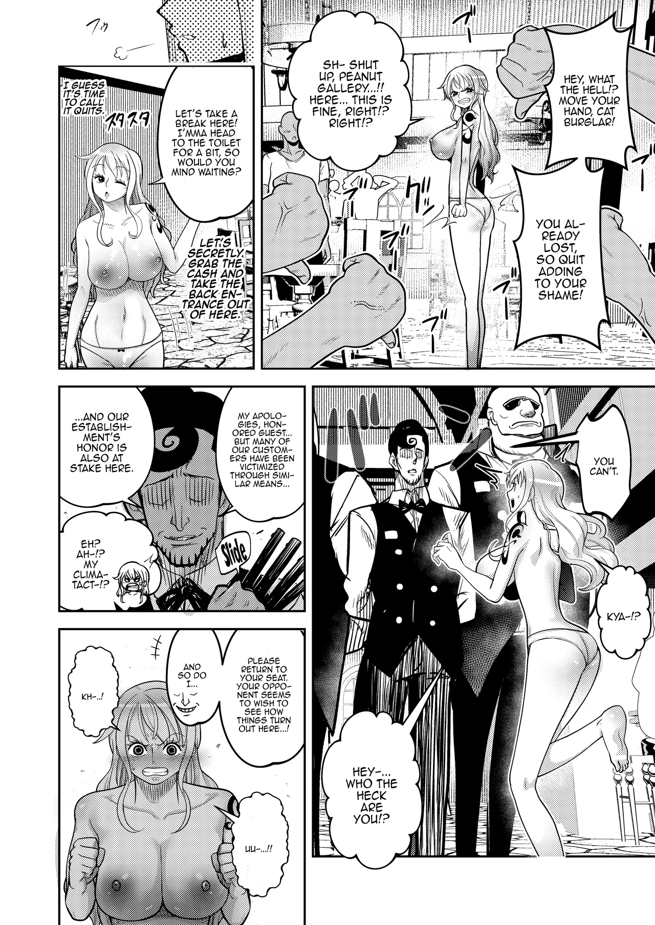 Hage Mob to Nami-san Wakarase Honban Yakyuuken / Book About Nami Getting Taught A Lesson By A Bald Mob In Strip Rock, Paper, Scissors - Page 10