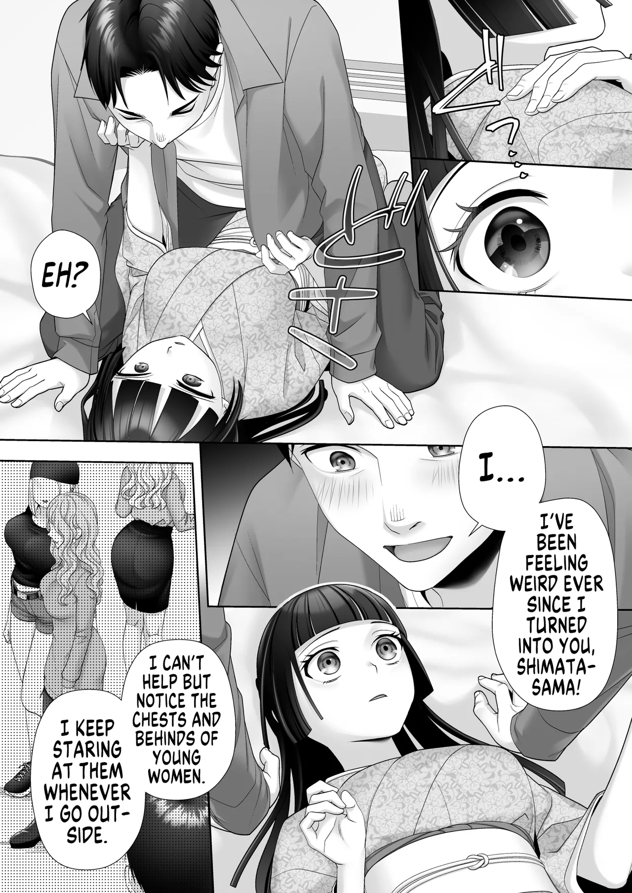 I Can't Believe this Pure, Traditionally Japanese Young Lady, whom I Switched Bodies With, has Succumbed to Male Lust - Page 14