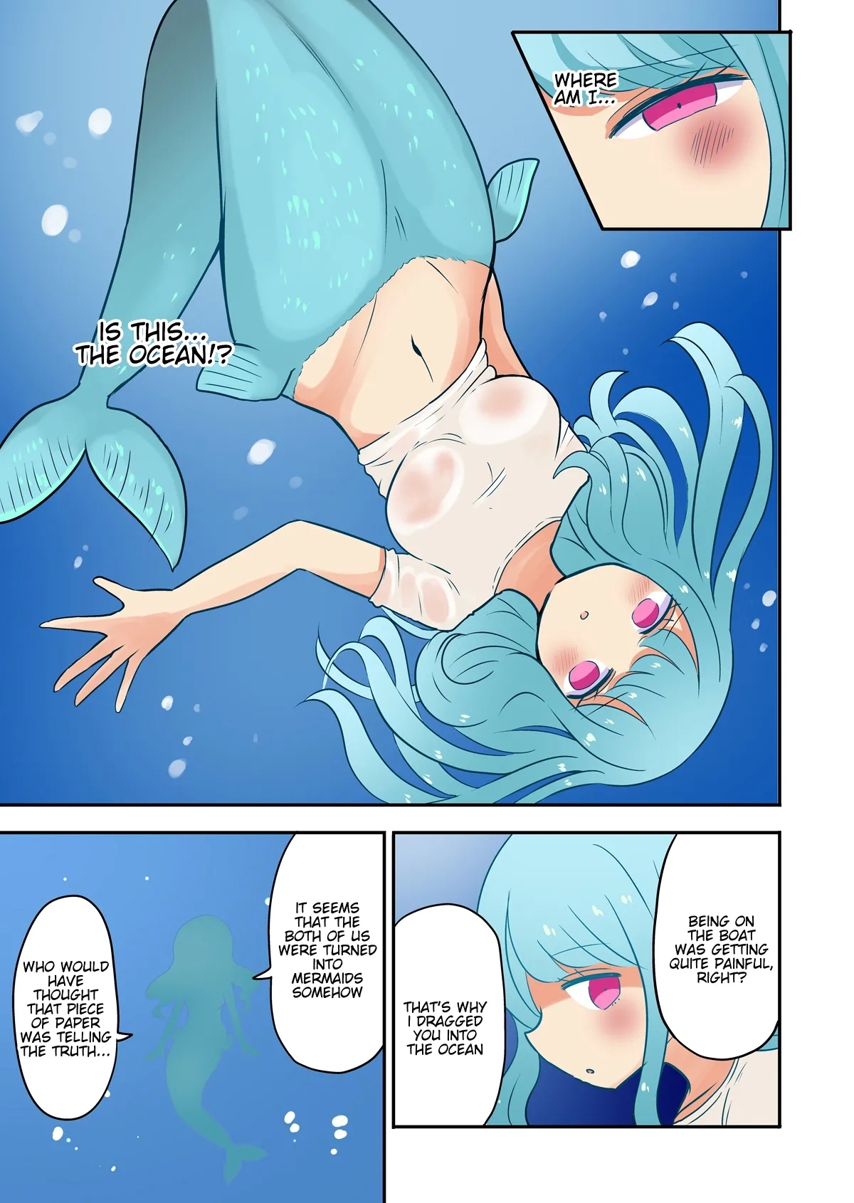 Father and son turned into mermaids 7