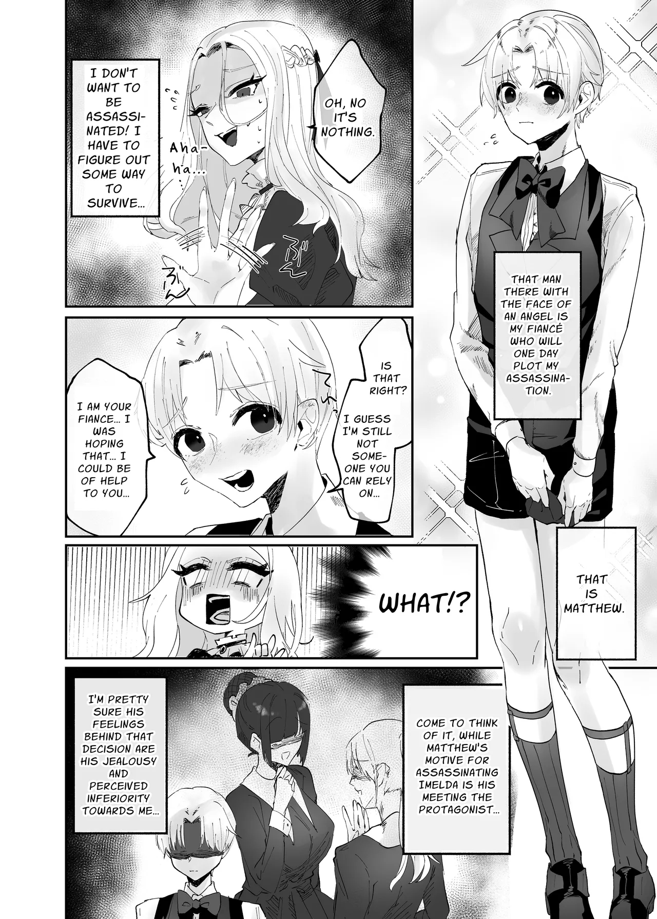 Kyojo Otome Game no Tensei Akuyaku Reijou wa Hametsu Flag Kaihi no Tame ni Konyakusha o Okashimasu | Reincarnated Otome Game Giant Villainess Ravages Her Fiancé To Avoid Triggering A Bad End Flag - Page 6