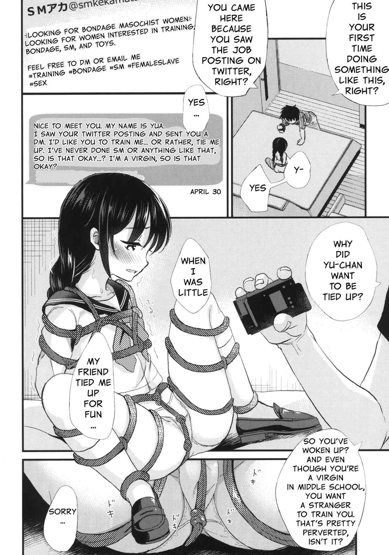 Junior High School Bondage Training - Page 9