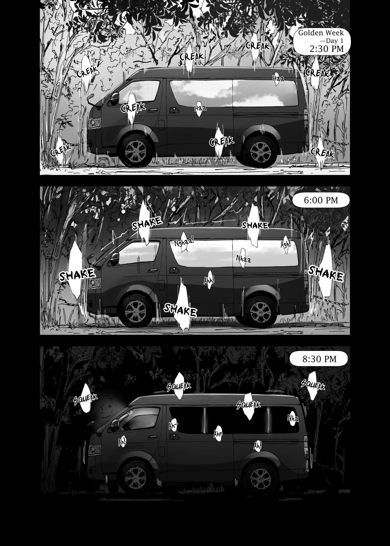 Senpai no Dekai Kuruma ga Boku no Kanojo o Nosete Hageshiku Yureru - My Girlfriend's Rocky Ride in Senpai's Big Car - Page 13