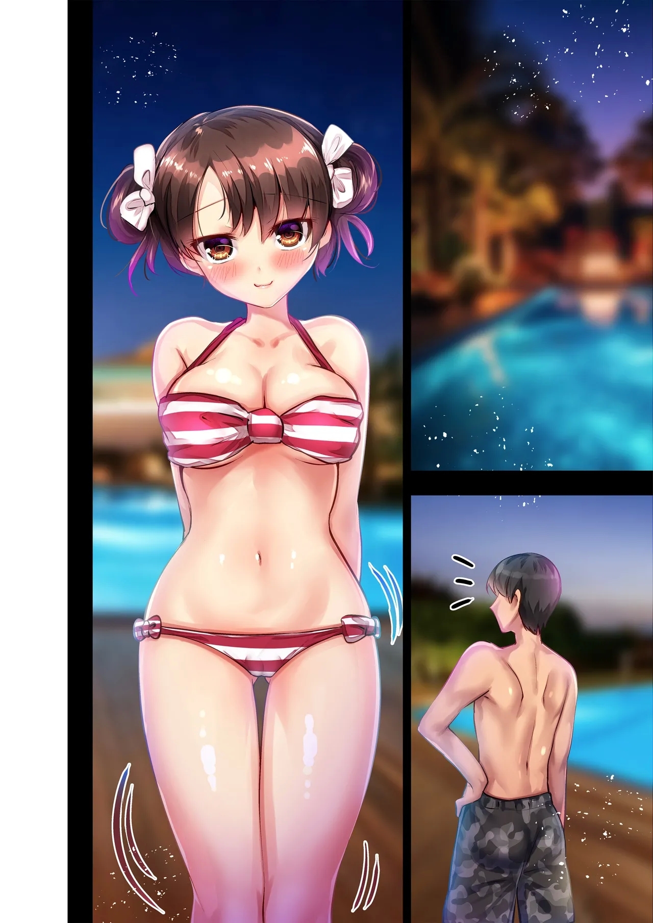 おさななじみのりゆなちゃんと2人ぼっちプールでちゃぷちゃぷいちゃラブH - Page 16