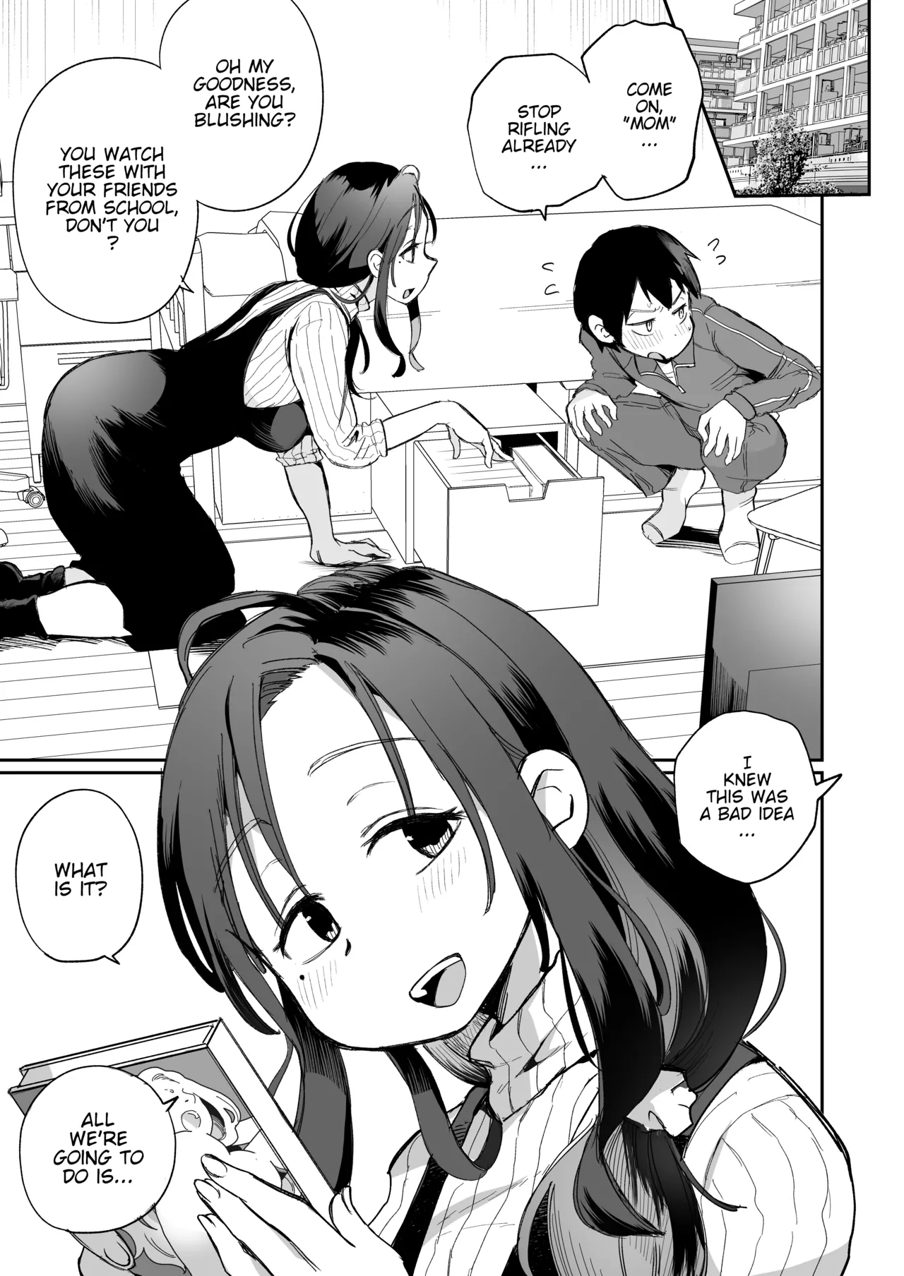 Guigui Kuru Gibo to AV Kanshō| Watching Porn with my Pushy Stepmom - Page 2