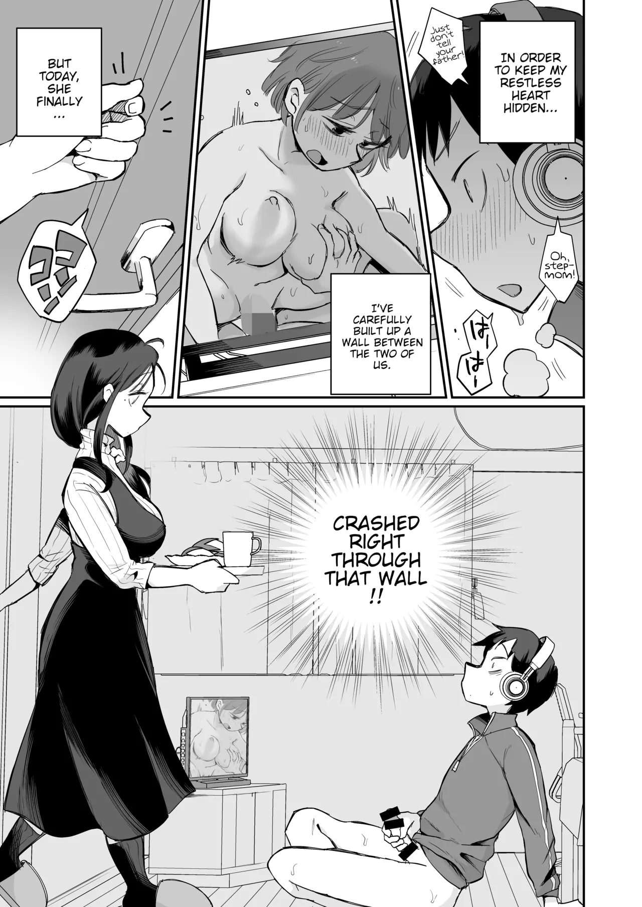 Guigui Kuru Gibo to AV Kanshō| Watching Porn with my Pushy Stepmom - Page 6