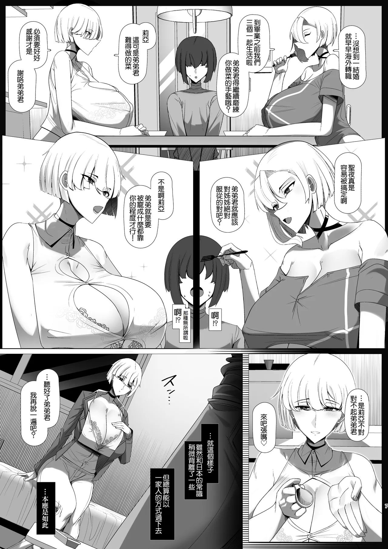 Kimi no Oyomesamachan | 你的妻子們是北歐混血王子系巨乳假小子義理姊姊 - Page 8