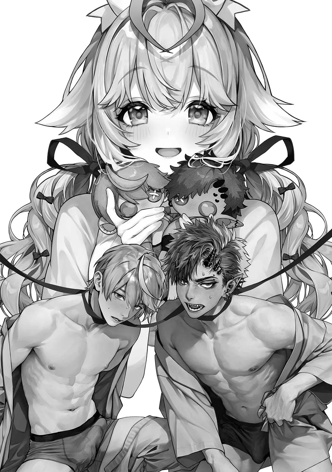 Raburi Ah! Motomo Kimi ga Bokura to Kankaku Kyouyuu Suru Ningyou wo Moteasondara~ 3 - Page 2
