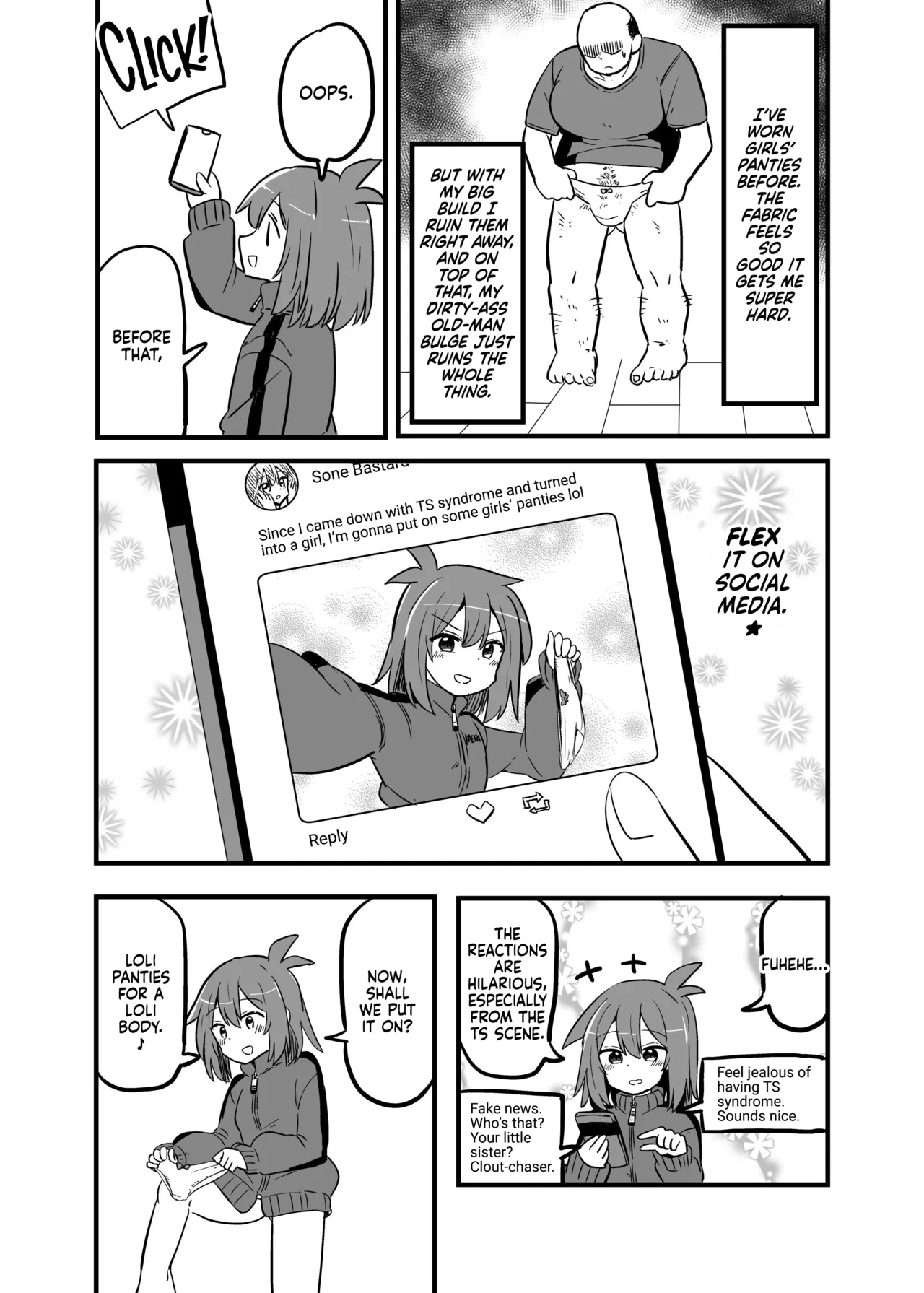 Gouhou TS Ojisan no Ecchi de Midarana Seikatsu - Page 12