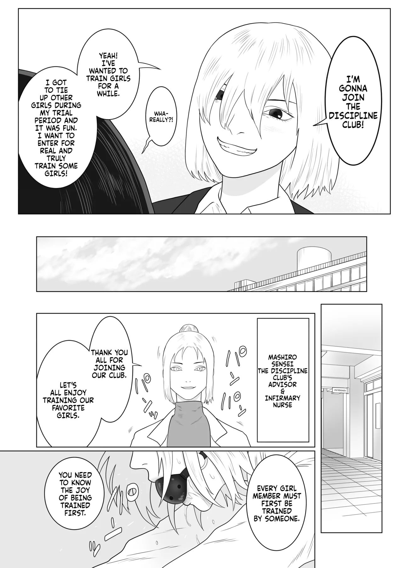Onna to Futanari no Gakuen 2 Chokyobu | The girl and futanari school 2 The discipline and rhythmic gymnastics club. - Page 5