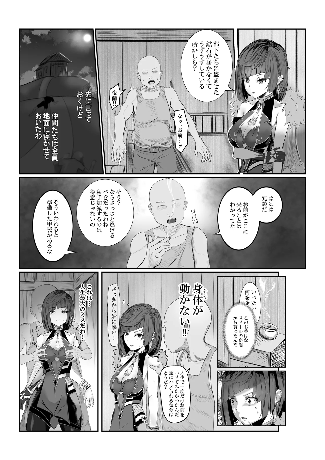 夜蘭、宝盗団に犯される 1