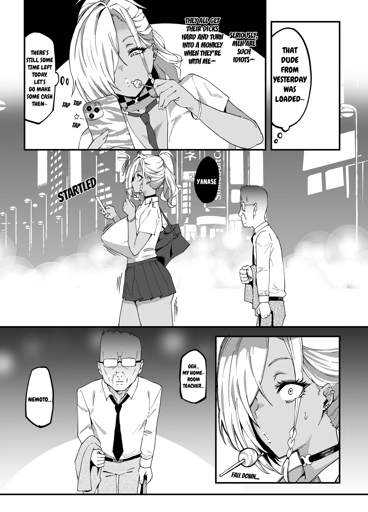 Mucchiri Dekkai Tsuyo Tsuyo Bitch Gal o Wakaraseru | Making the Tall Plump Tough Bitch Gal understand her Place - Page 8