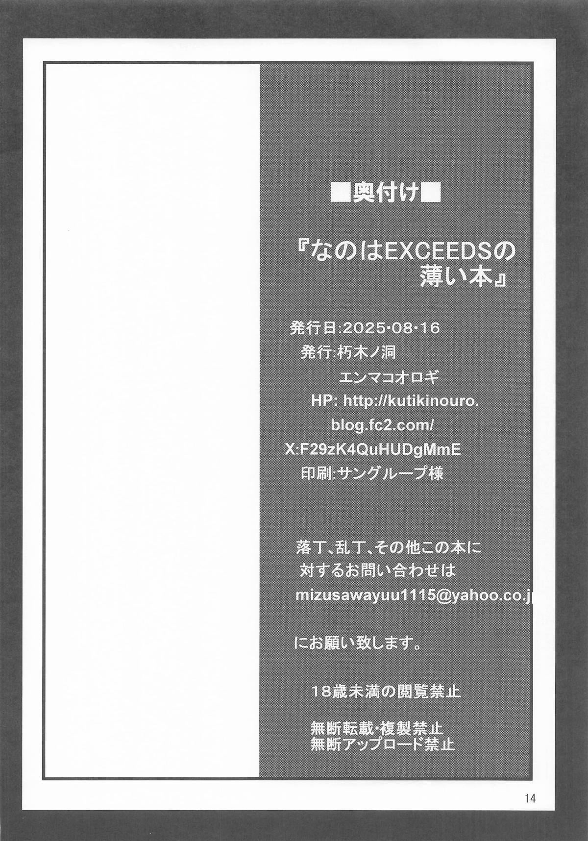 なのはEXCEEDSの薄い本 - Page 13