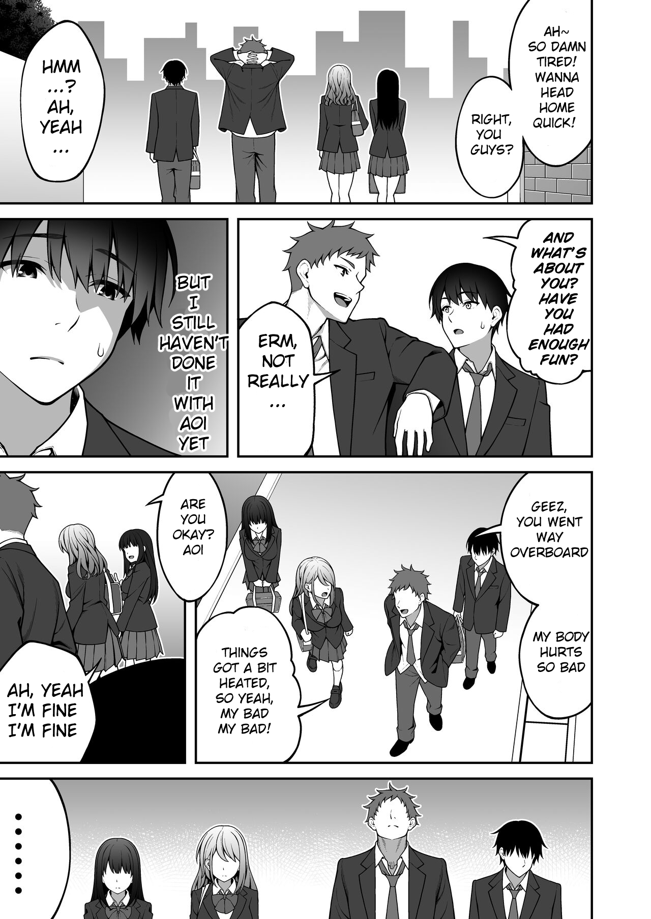 Onaji Group no YouCha Yarichin ni Nakaii Onna-tachi o Kuwareru InCha no Boku - Page 38