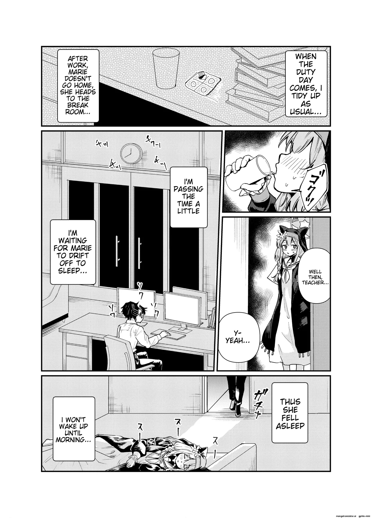 Marie was sleeping in the Sharre clubroom. - Page 15