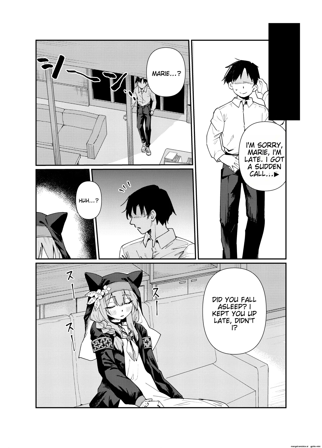 Marie was sleeping in the Sharre clubroom. - Page 4