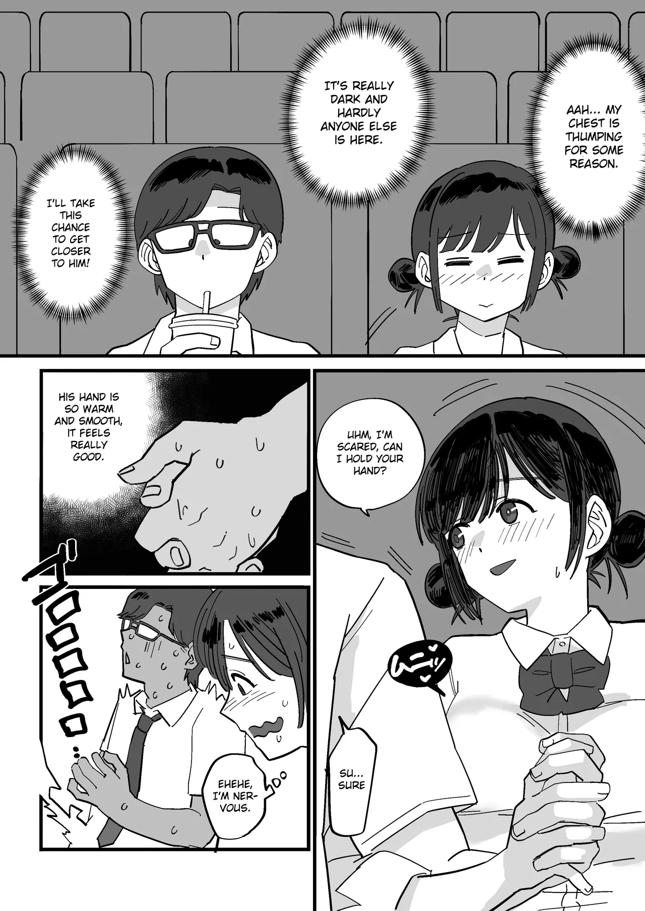Akogare no Senpai to Tanoshii Eigakan Date no hazu ga... Shiranai Oji-san tachi ni Mawasareru - Page 10