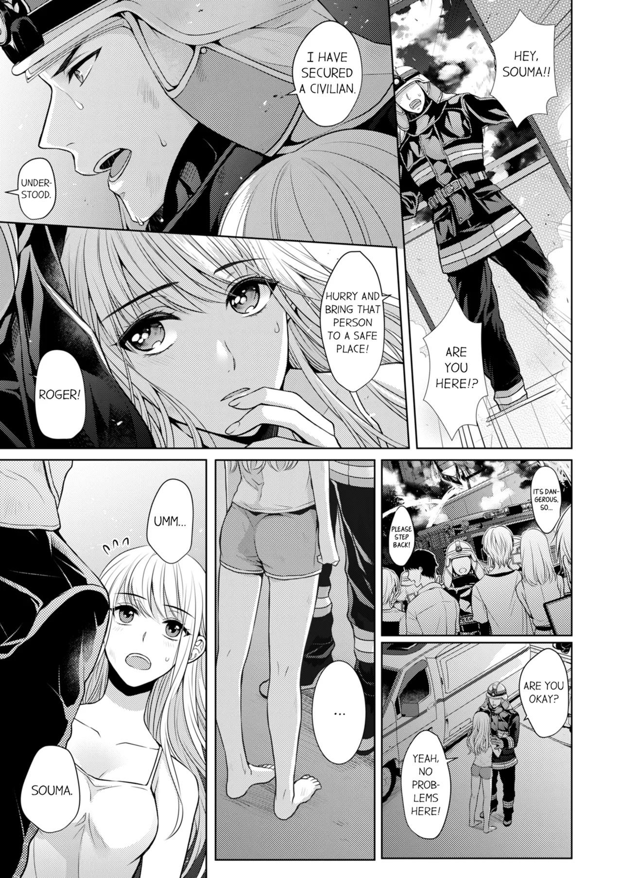 Yubisaki Kara Honki no Netsujō ～ Chara Otoko Shōbōshi wa Massuguna me de Watashi o Daita ～ | Fire in His Fingertips Vol. 1 - Page 11