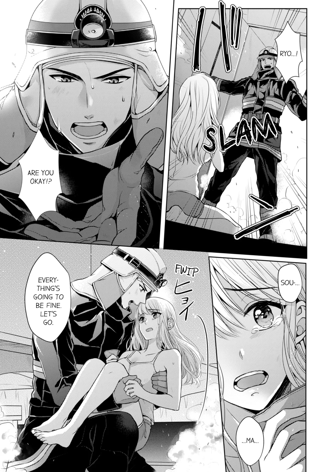 Yubisaki Kara Honki no Netsujō ～ Chara Otoko Shōbōshi wa Massuguna me de Watashi o Daita ～ | Fire in His Fingertips Vol. 1 - Page 9