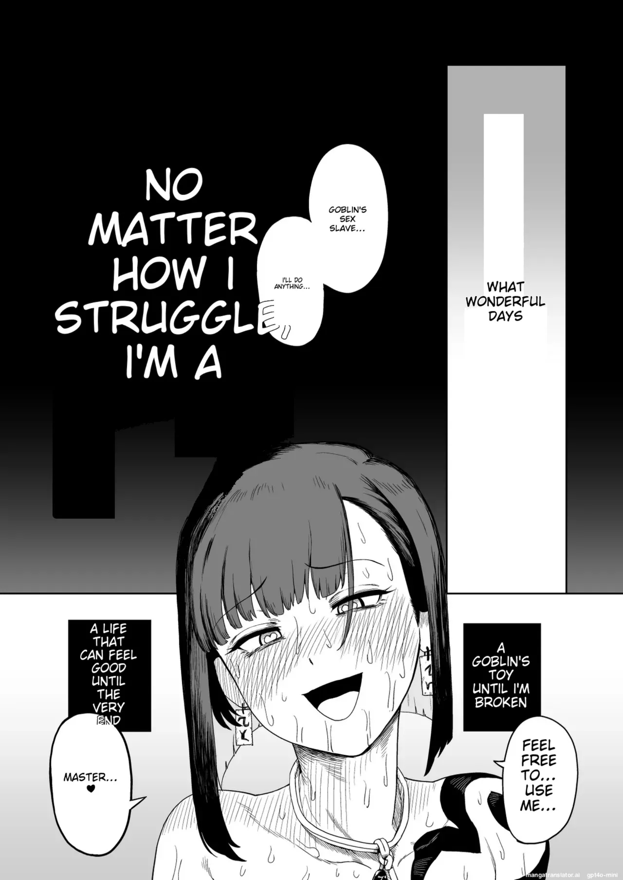 The Story of How a Masochistic Female Knight Looking to Get Gangbanged by Weaklings Became a Goblin Slave for Real; Part 2 - Page 84