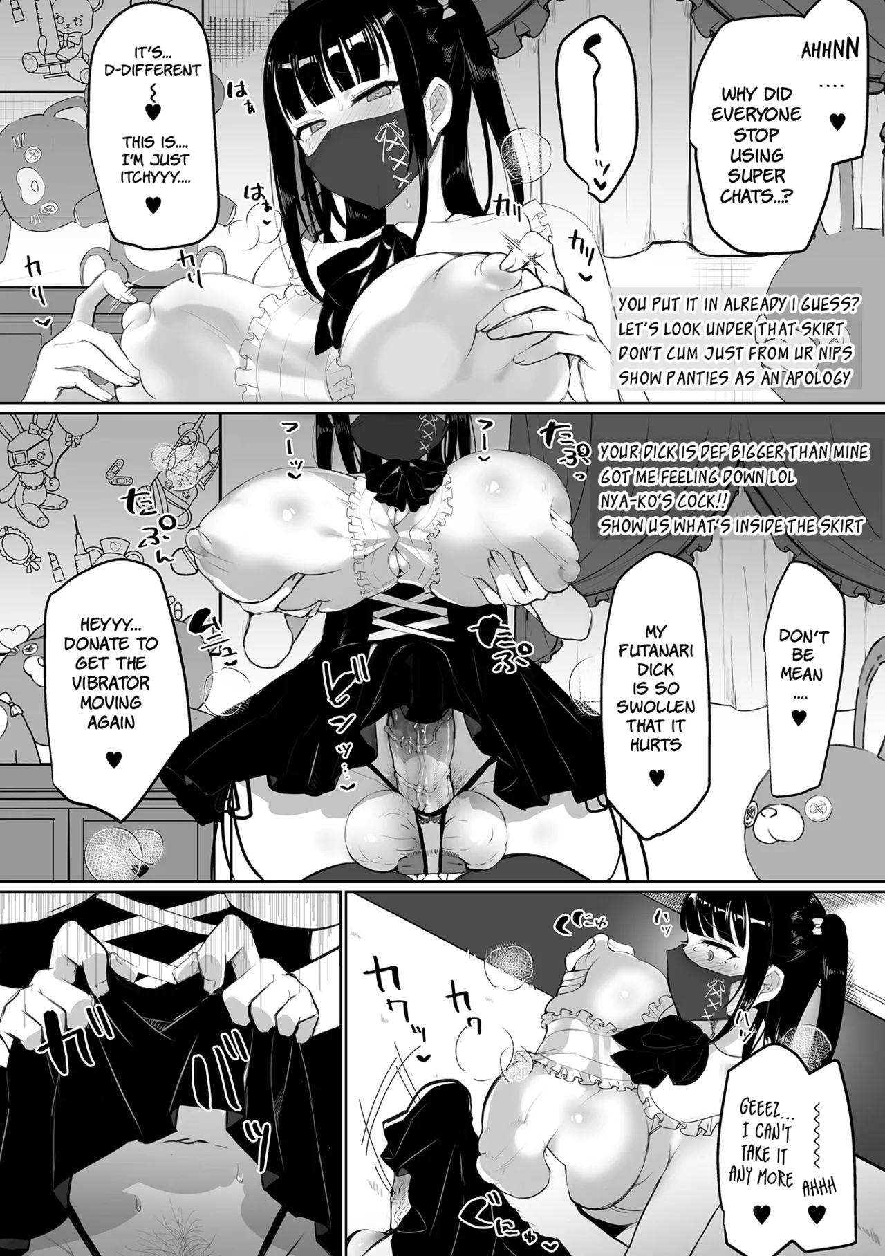 Futanari Streamer's Destructive, Perverted Masturbation Broadcast - Page 7