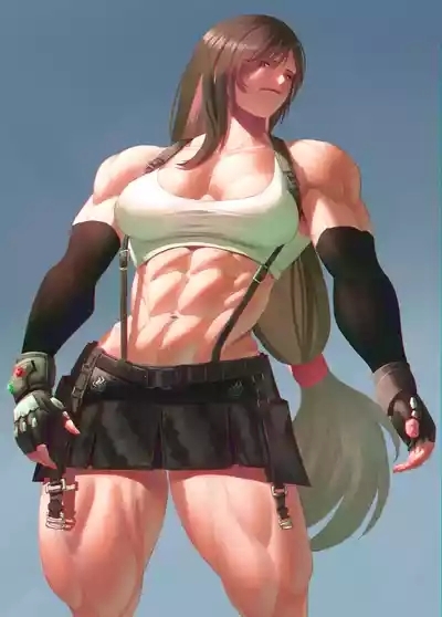 muscle girl art 1
