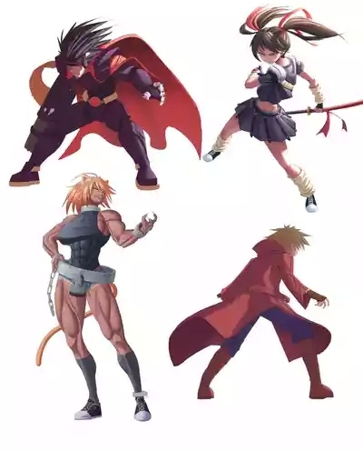 muscle girl art 4