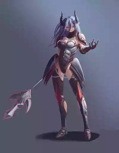 muscle girl art 5