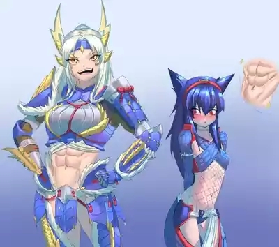 muscle girl art 7