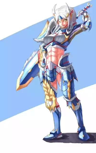 muscle girl art 8