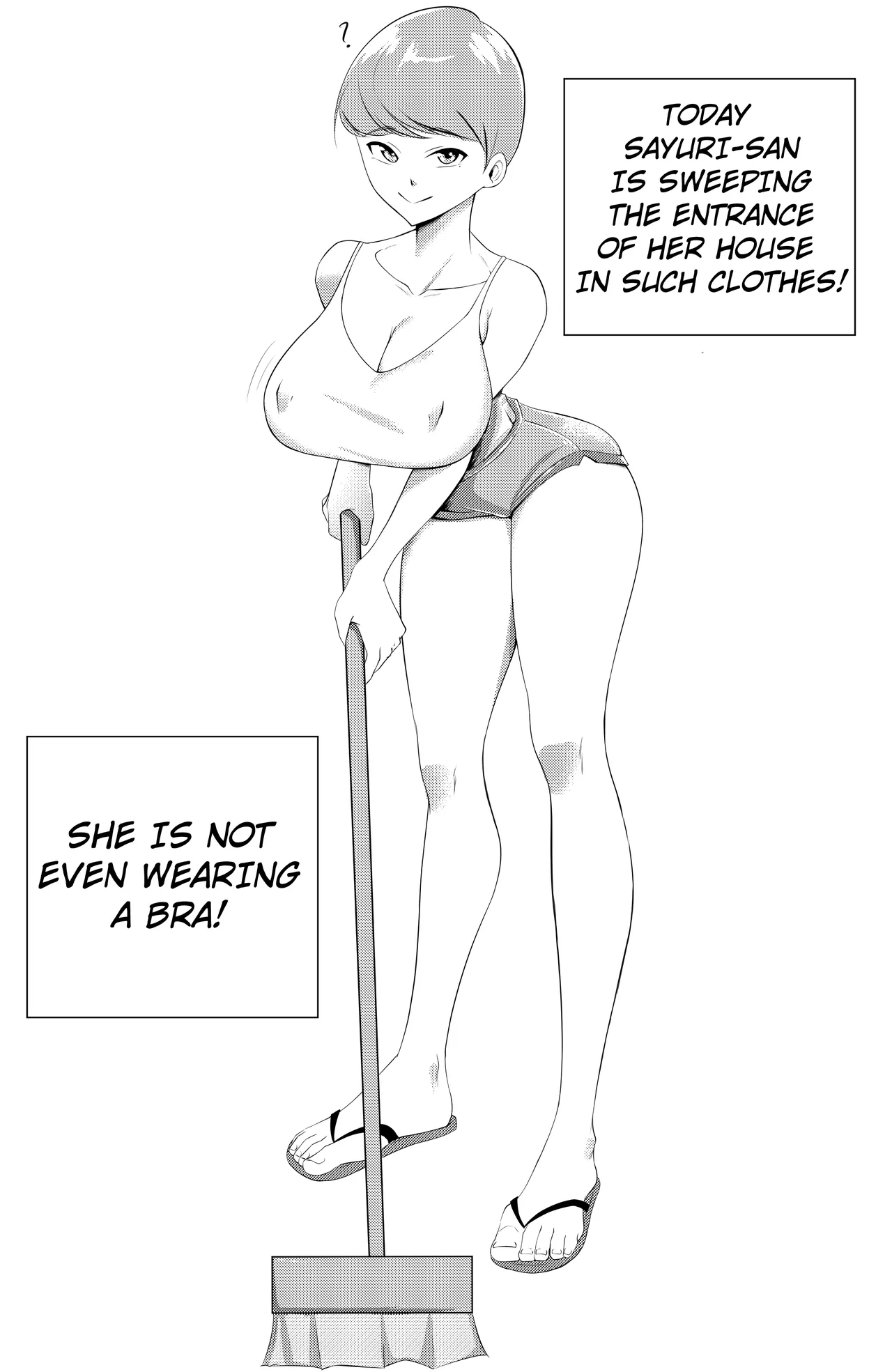 [Sorabluesky] 不器用でエロい隣人さゆりさん [英語] - Hentaiaz.com - 1