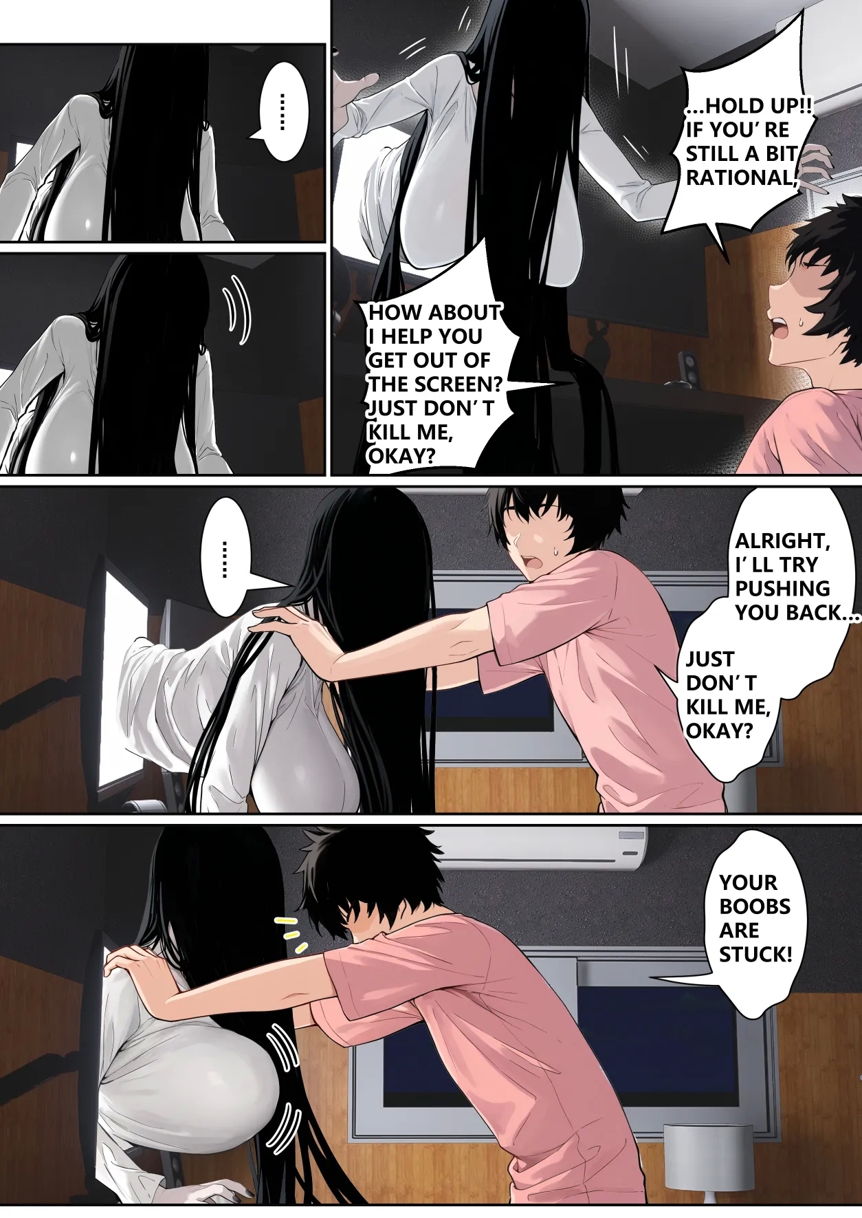 Regarding Sadako Getting Stuck On A Computer Screen - Page 4