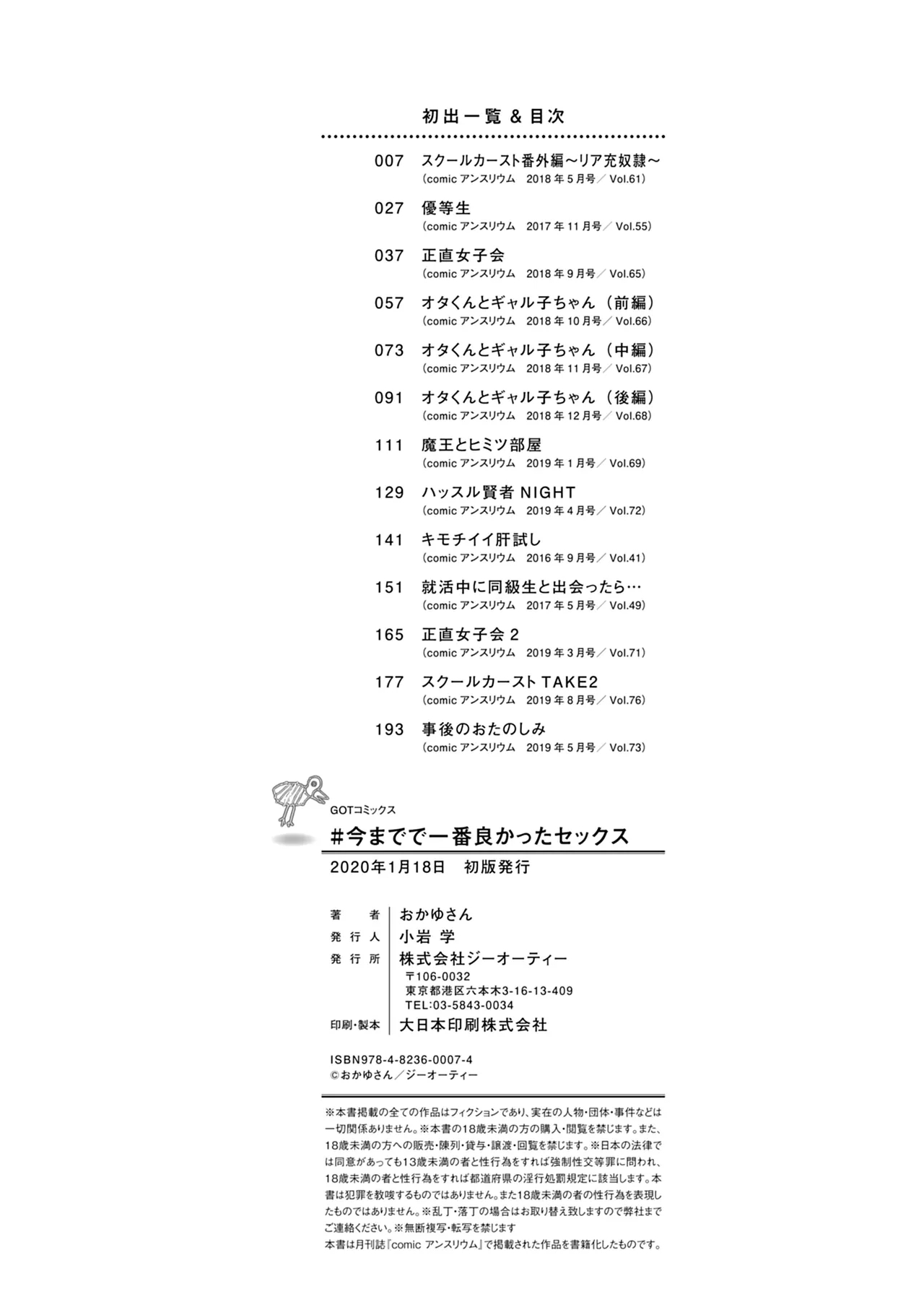 #Imamadede Ichibanyokatta Sex - Page 160