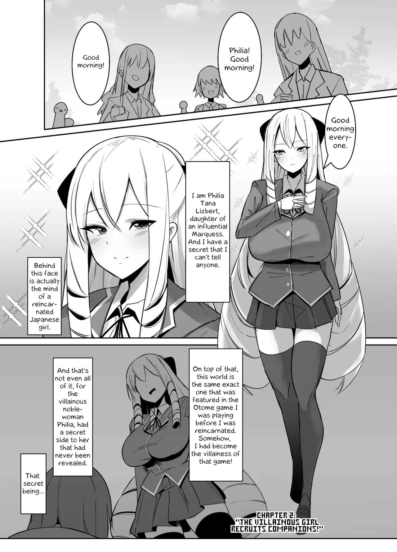 Otome Game no Akuyaku Reijou ni Tensei Shitara Ura Settei de Futanari deshita| I was reincarnated as a villainess in an otome Game who was a futanari in her backstory - Page 2