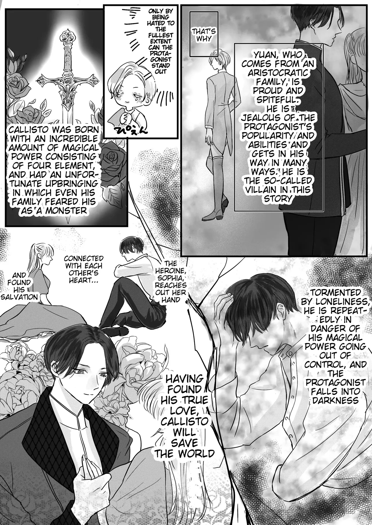 Villainous Reincarnation: The Obsession Of The Presumed Hero Is So Strong That He Is Forced To Undergo A Sex Change⁉ chapter 1 part 1 - Page 9