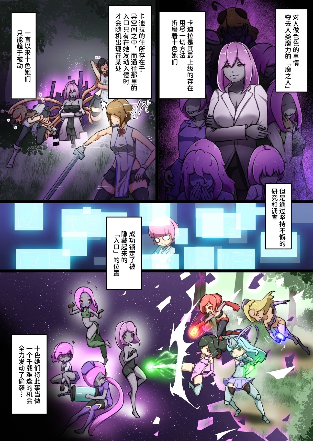 ウチの子がえっちな敵と戦って敗北する話  ～総力戦編～（中文版） - Page 2
