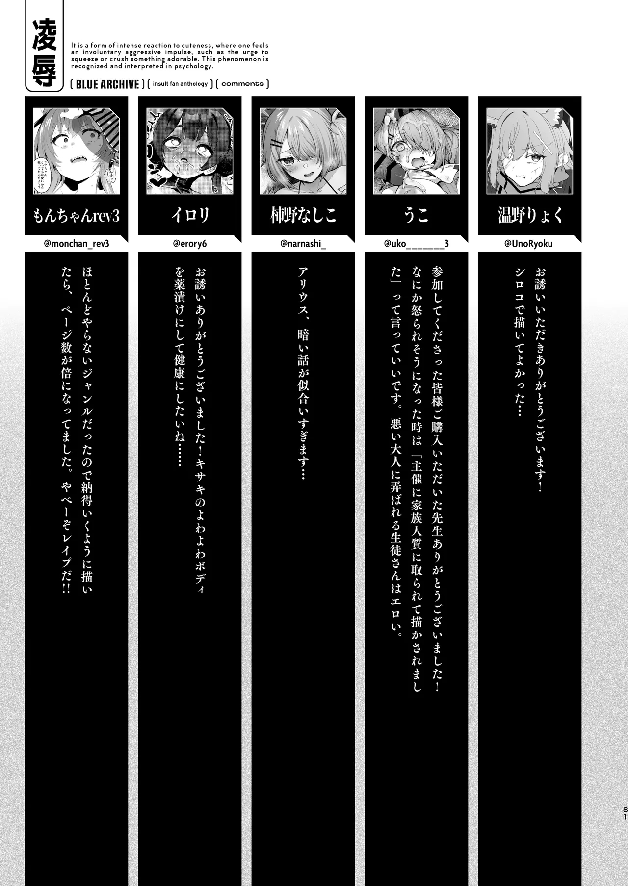 BlueArch Ryoujoku Goudoushi "CuteAggression" - Page 81