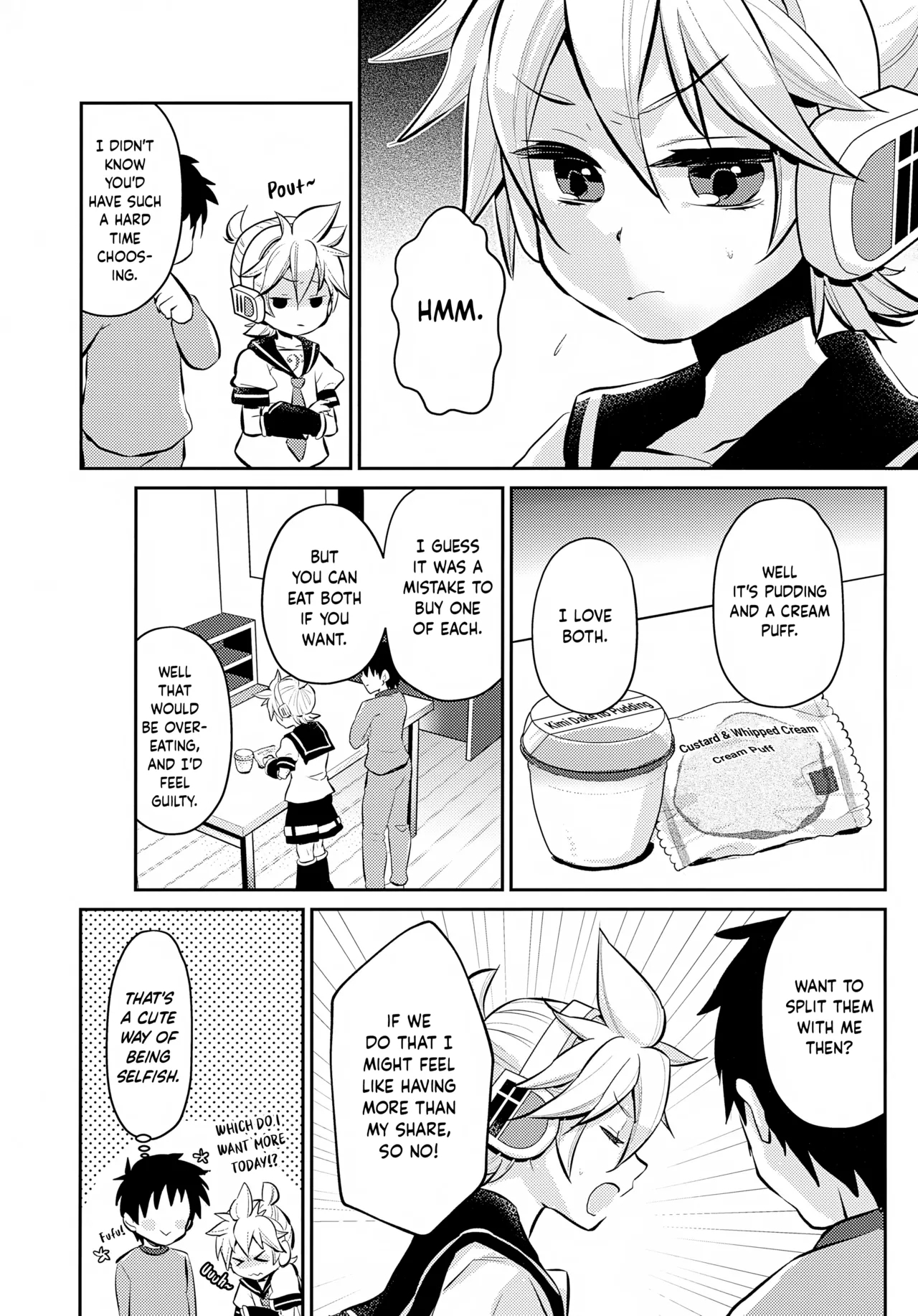 [よもすがら (よもぎりんご)] どっち？ (VOCALOID) [英訳] - Hentaiaz.com - 3