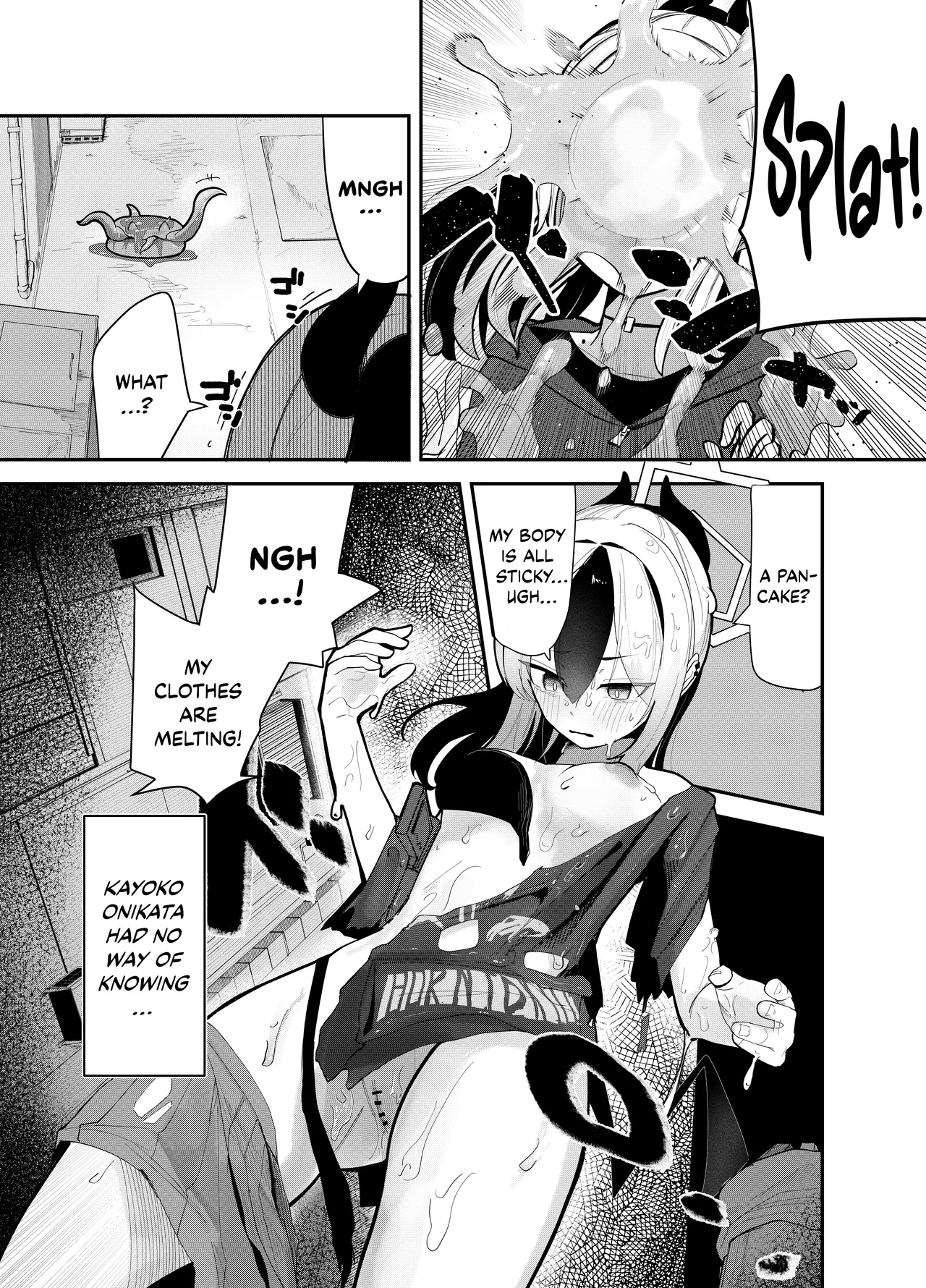 Pankeeki NI Maketa Onikata Kayoko GA Shokushuukan No Matsu Doro Doro Battaa NI Naru Hon | Sticky Kayoko, a Story Where Pan-Chan Rapes and Turns Her Into a Buttery Mess! - Page 4