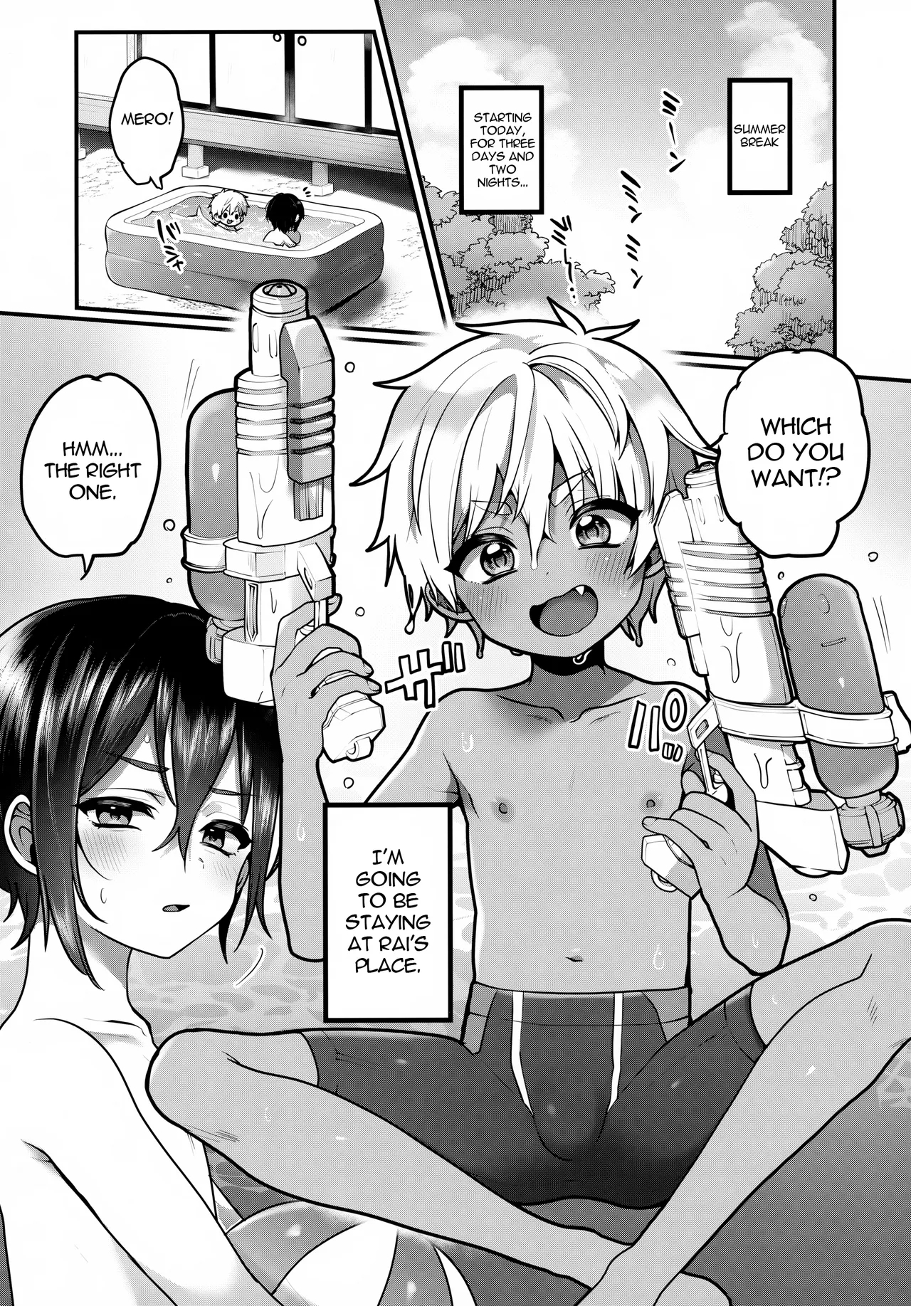 (C106) [こねこ組 (ぽろん)] ふたりのなつやすみ [英訳] - Hentaiaz.com - 2