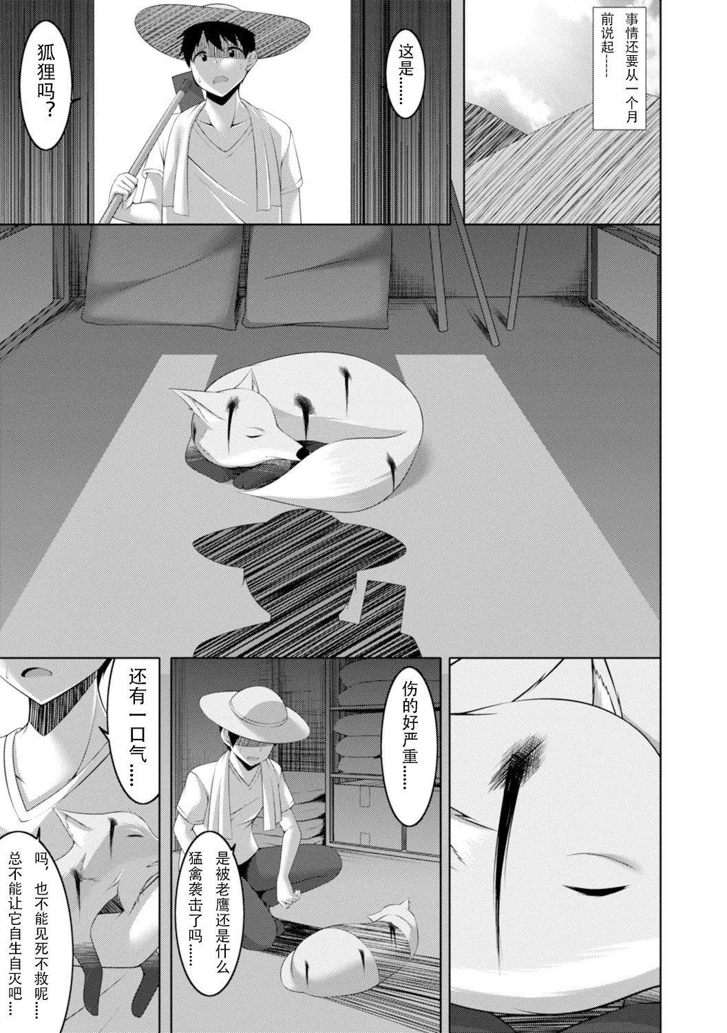 【秋水社ORIGINAL】嫁入り妖狐は孕みたがり～昼は淑女で夜中は床上手～嫁进门的妖狐总想怀孕～白天是淑女，半夜里床上很熟练～”。【R18版】1巻（流放者大刀汉化） - Page 6
