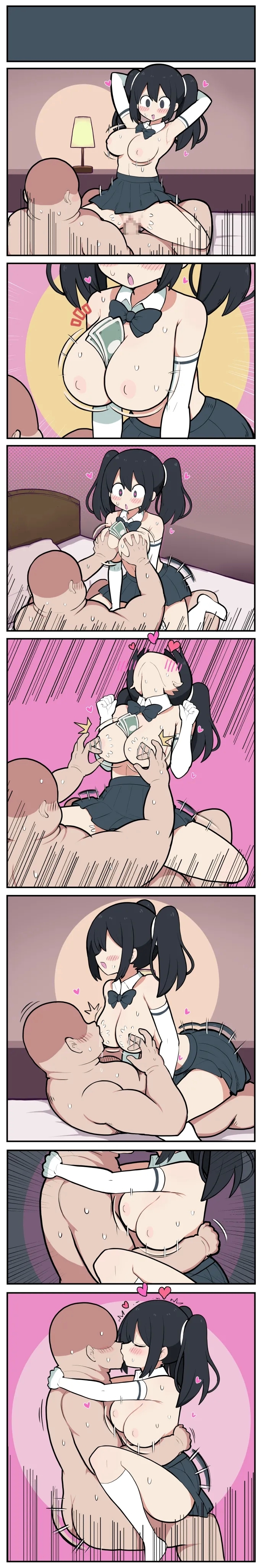 黒髪おっぱいちゃんとおじさんが付き合う話♡ - Page 21