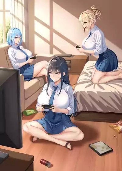 Ore no Heya, Iribitari Gyaru Darake - Bakunyuu bi Gyaru to 4P Nakadashi Life 2