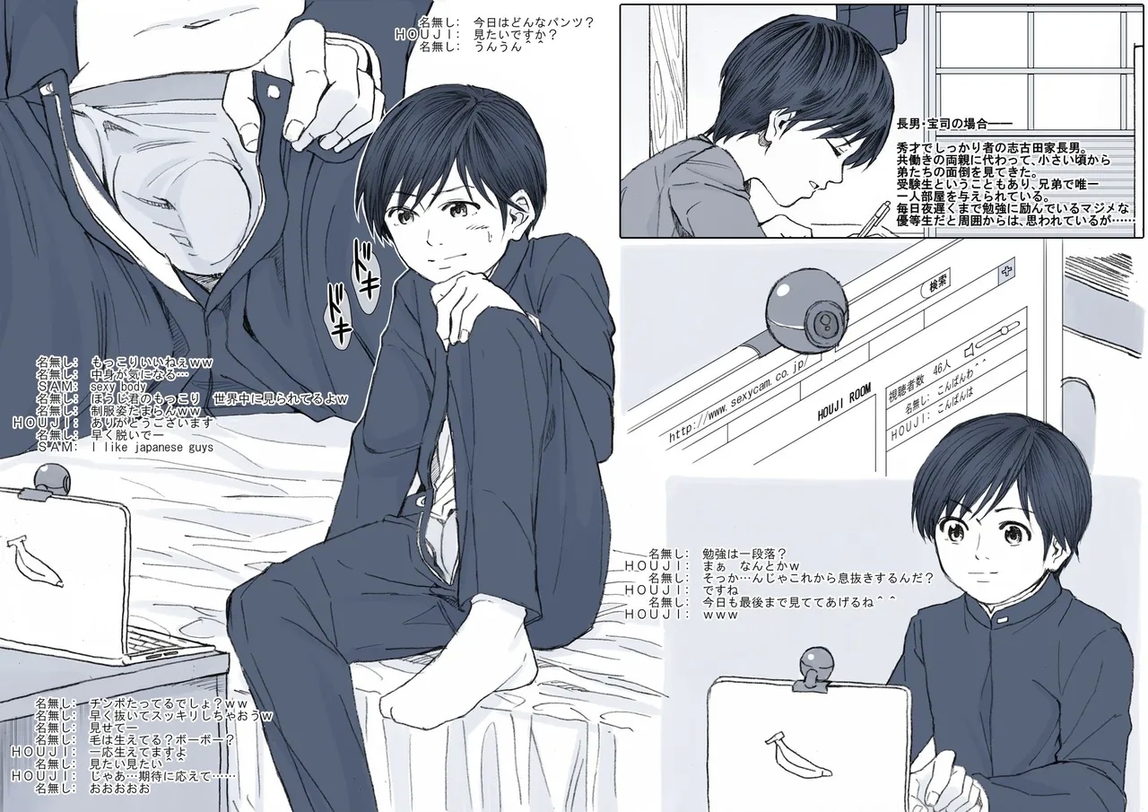 [アンダーグラウン堂 (ストレンジャー)] 志古田家三兄弟のG活動記録。 - Hentaiaz.com - 3