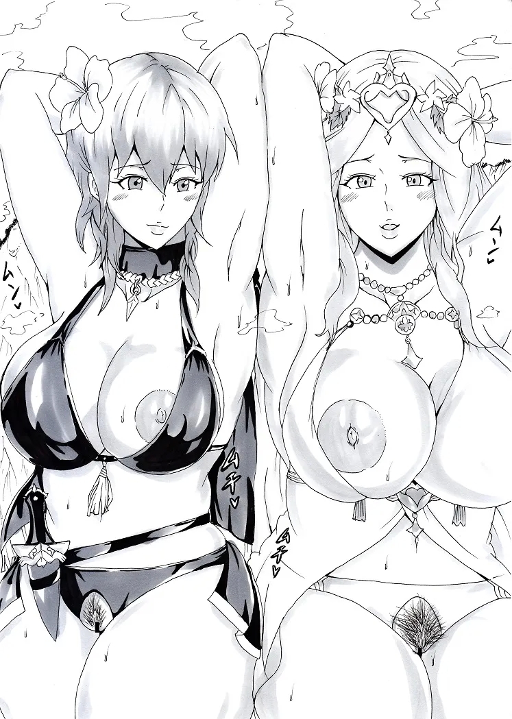 Ninnindo Tonsuke Rhea and Byleth swimsuit 3