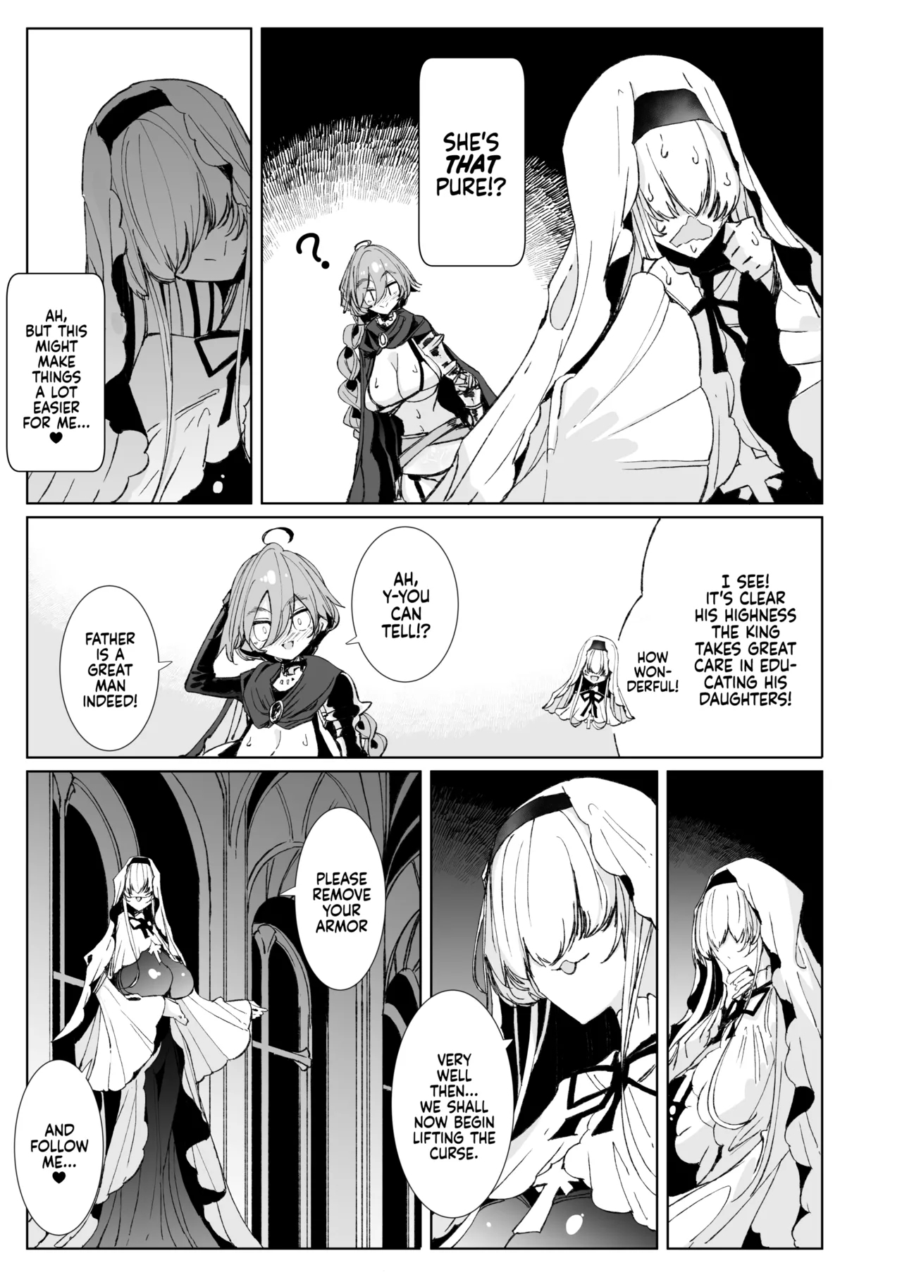 The Marked Oblivious Princess Knight and the Succubus Sister's AllCan-Eat Lesbian Oil Massage - Page 10
