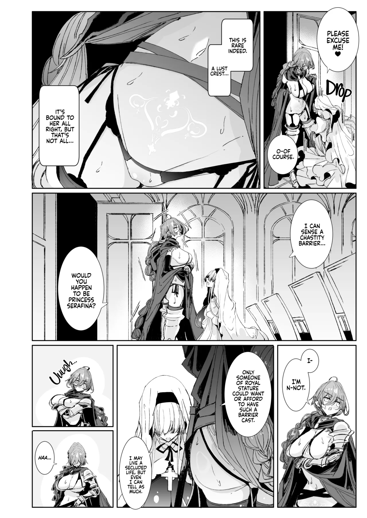 The Marked Oblivious Princess Knight and the Succubus Sister's AllCan-Eat Lesbian Oil Massage - Page 5