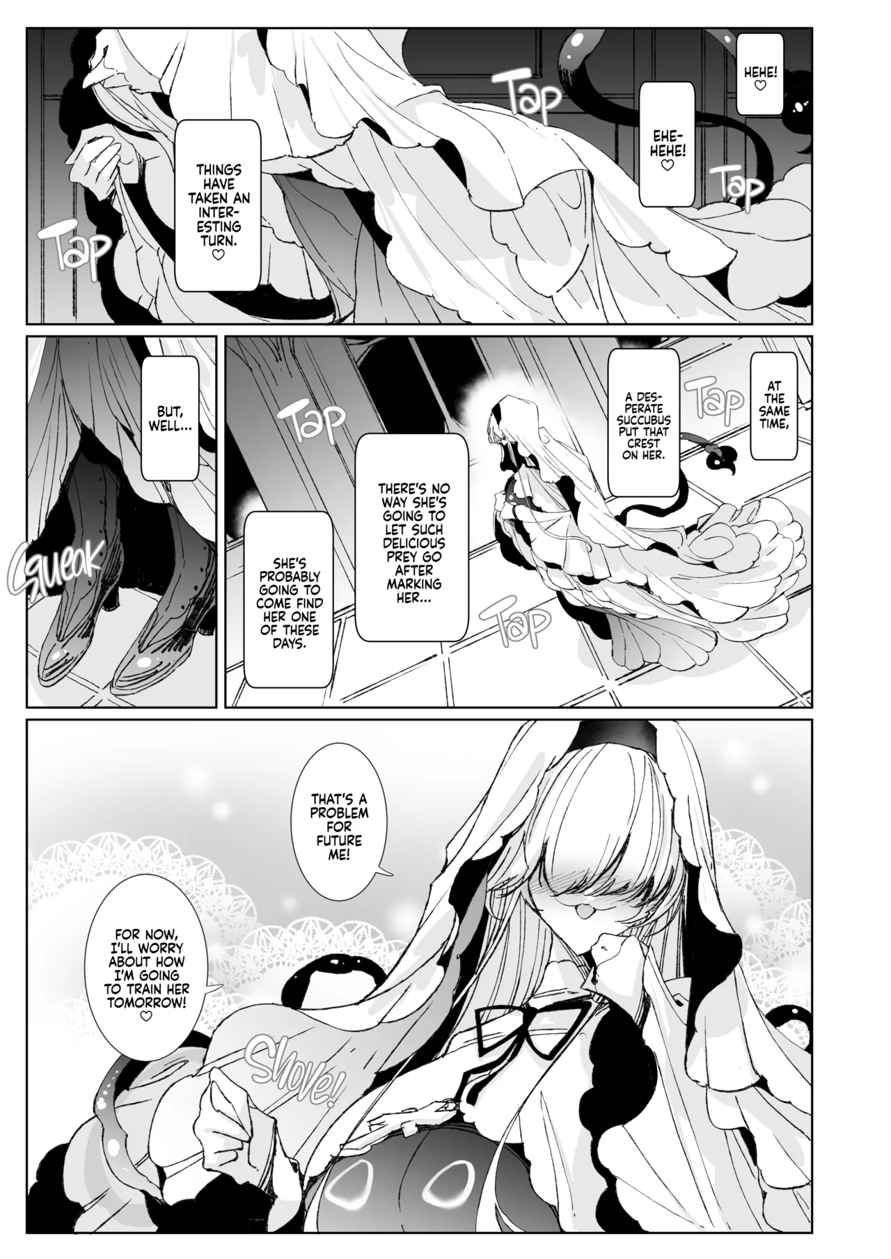 The Marked Oblivious Princess Knight and the Succubus Sister's AllCan-Eat Lesbian Oil Massage - Page 52