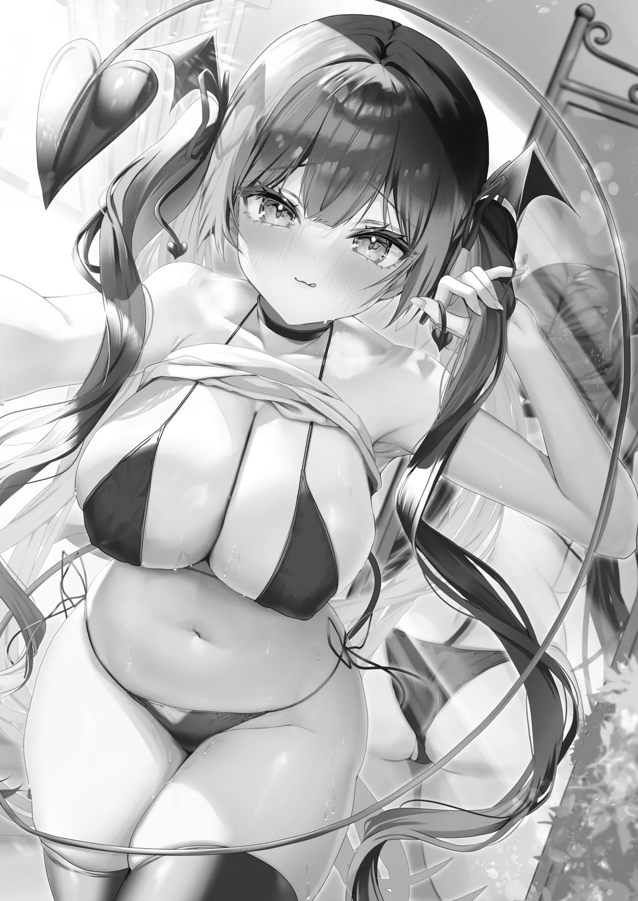 小悪魔ちゃんのこうげき！9汗だくお部屋水着えっち編 - Page 2