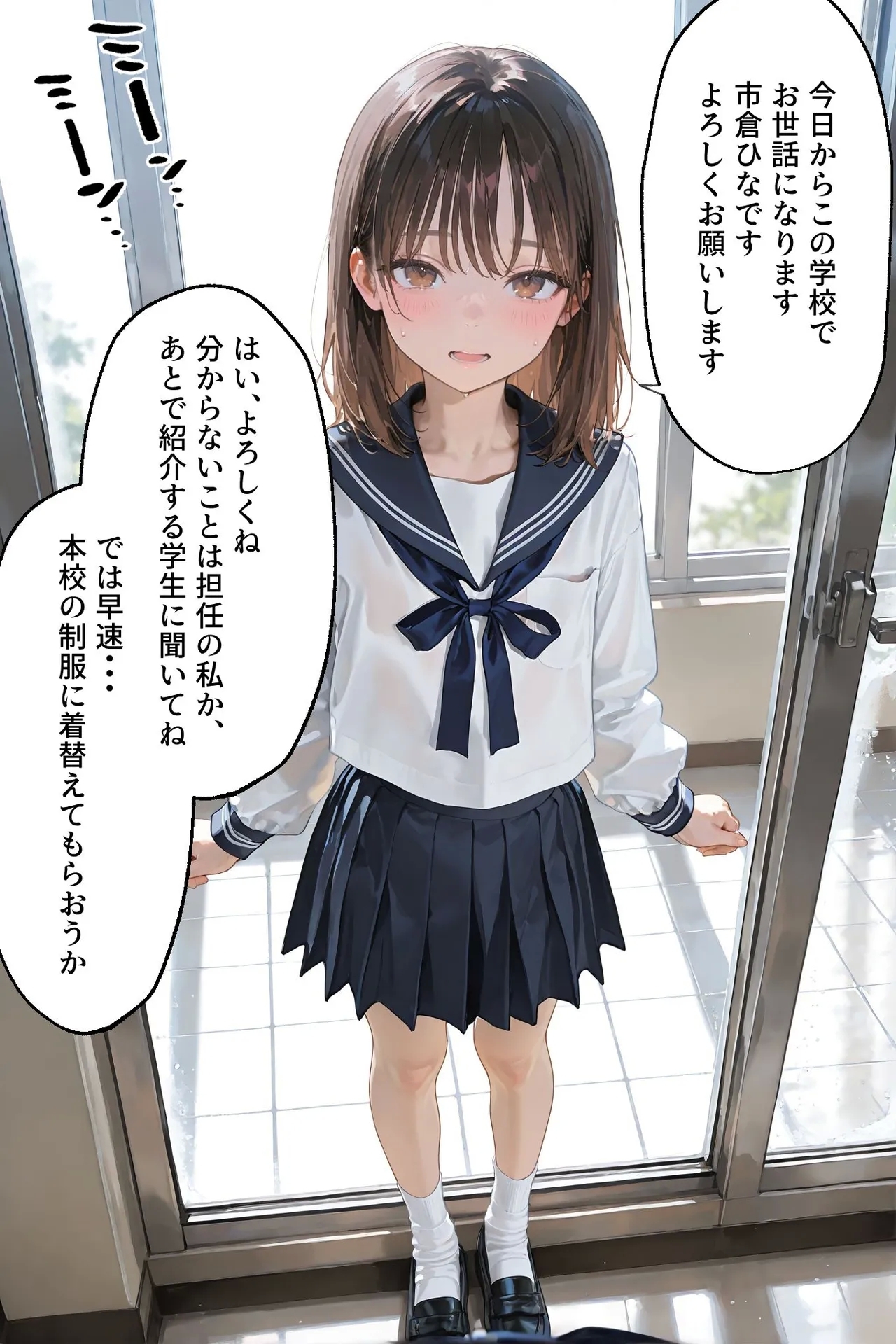 百合キス｜護謨学院『ラバーセーラー服着用レッスン - Page 2
