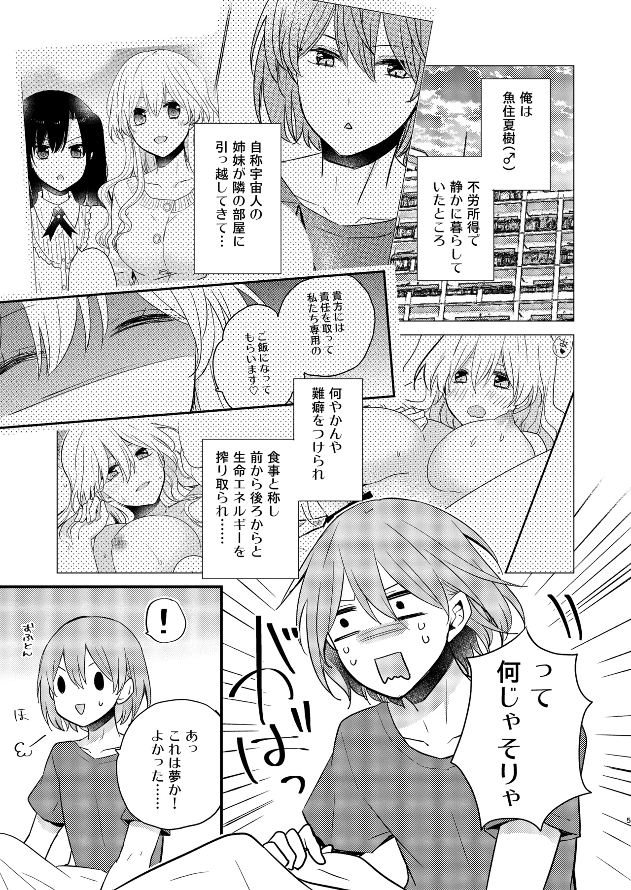 Futanari Shimai ni Dasshu Sarete Komatte Imasu! - Page 4